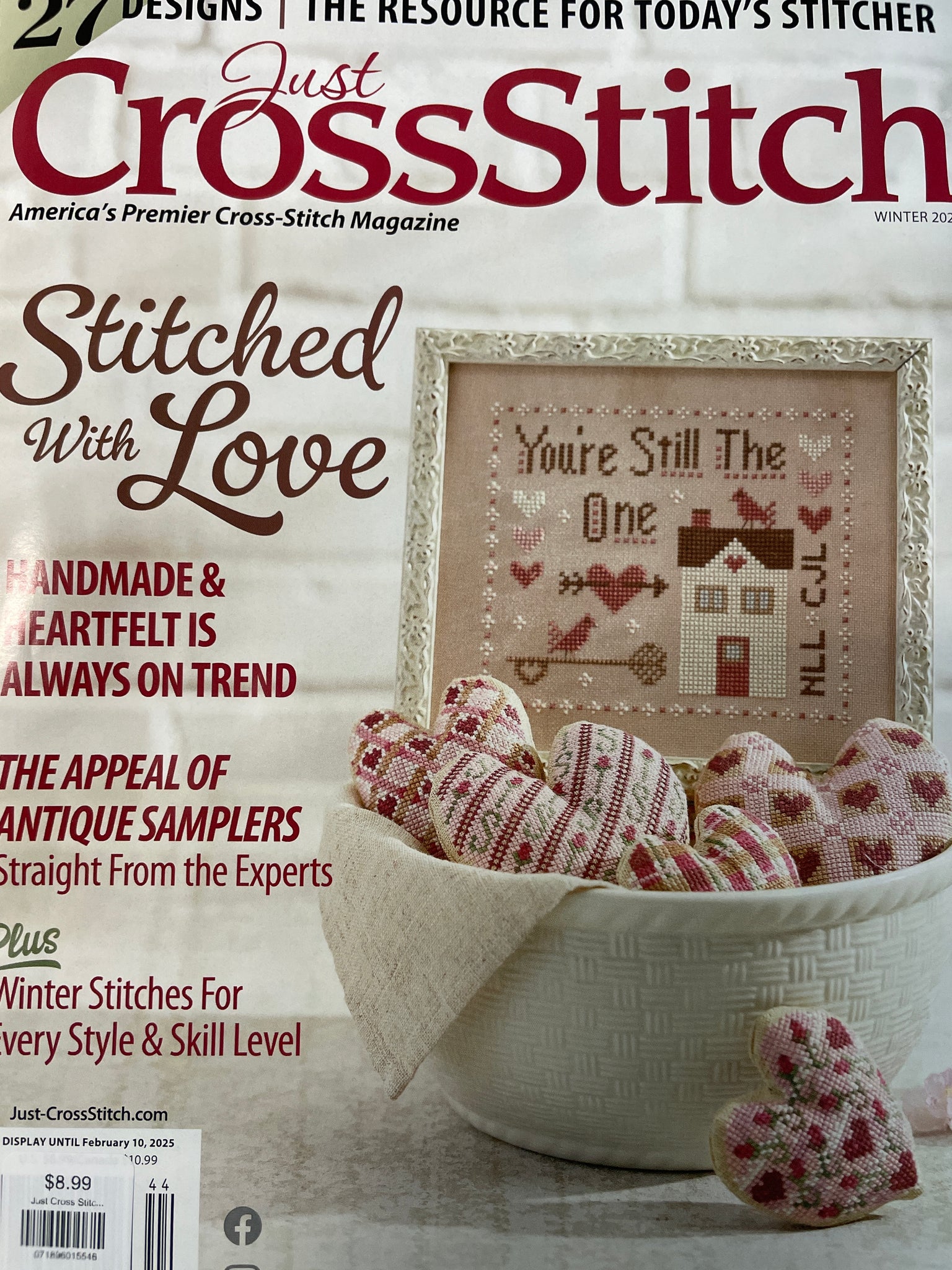 Just Cross Stitch Magazine Winter 2024 Barefoot Needleart