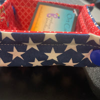 Patriotic notions bag or ORT Tray