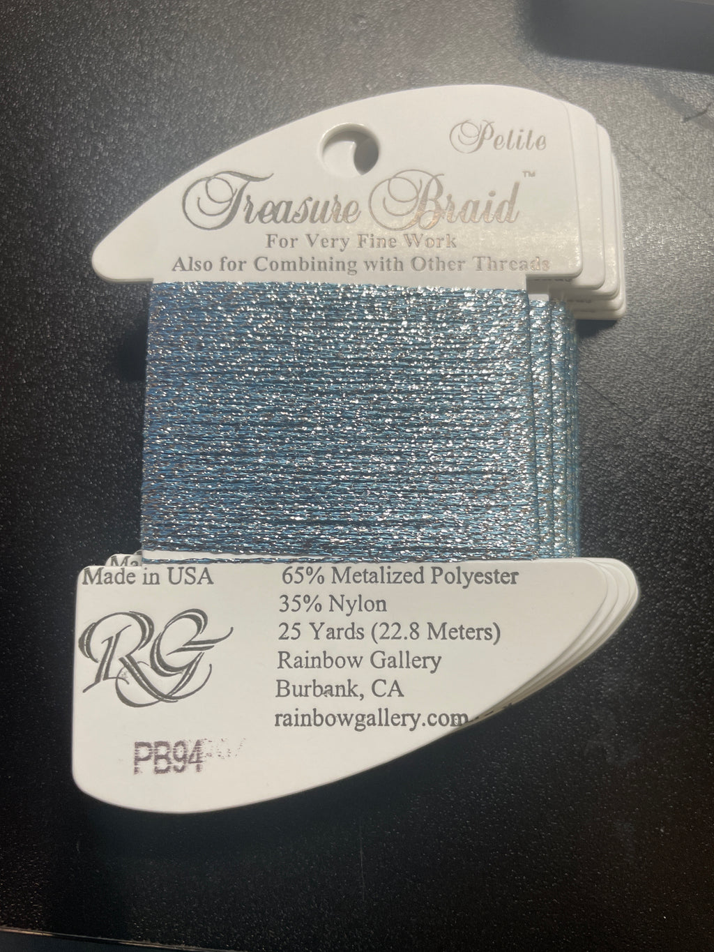 PB94- Crystal Blue Petite Treasure Braid