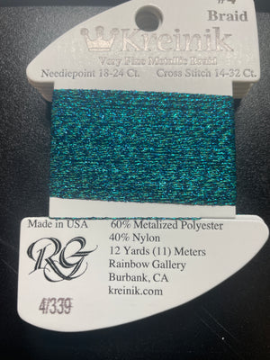 339 Tropical Teal #4 Braid