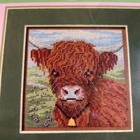 Highland Cow Buttons and Beads Kit