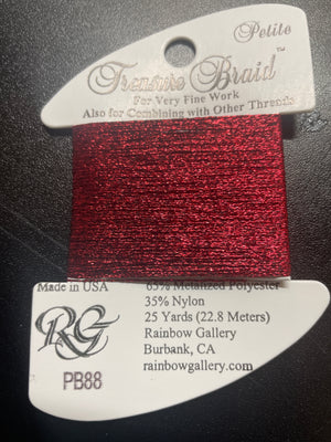 PB88-Madeira Red Petite Treasure Braid