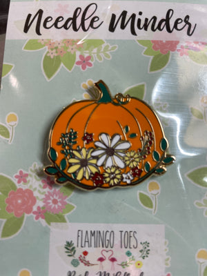 Floral Pumpkin Needle Minder