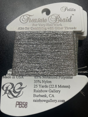 PB58 Antique Silver Petite Treasure Braid