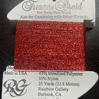 PB44 - Autumn Red Petite Treasure Braid