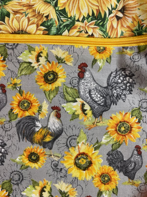 Sunflowers and Chickens Project Bags