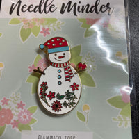 Floral Snowman Needle Minder