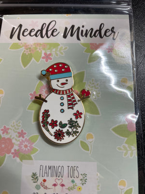 Floral Snowman Needle Minder