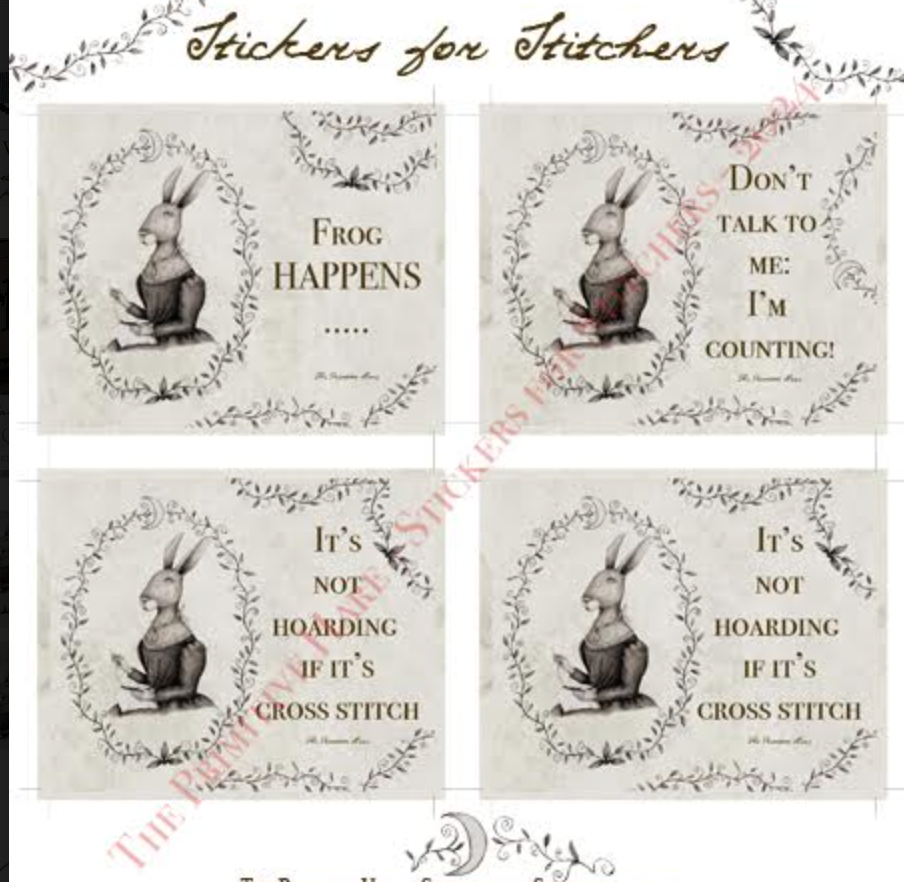 Primitive Hare Stickers