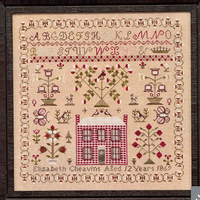 Elizabeth Cheavins 1869 Sampler & Pinwheel