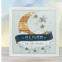 Modern Baby Sampler | Moon + Stars