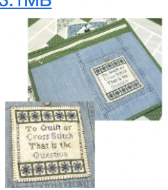 To Quilt or Crossstitch