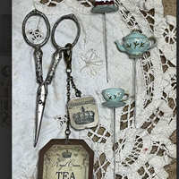 Afternoon Tea pins set