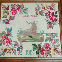 1914 Floral Stag