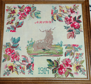 1914 Floral Stag