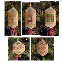 3-D Sampler Ornaments