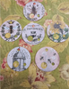 Floss Drops Set of 20, Vintage Bee Circle Tags