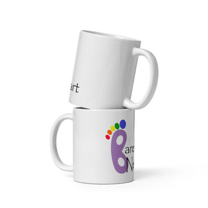 White glossy mug