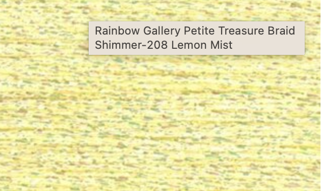 PB208- Lemon Mist Petite Treasure Braid