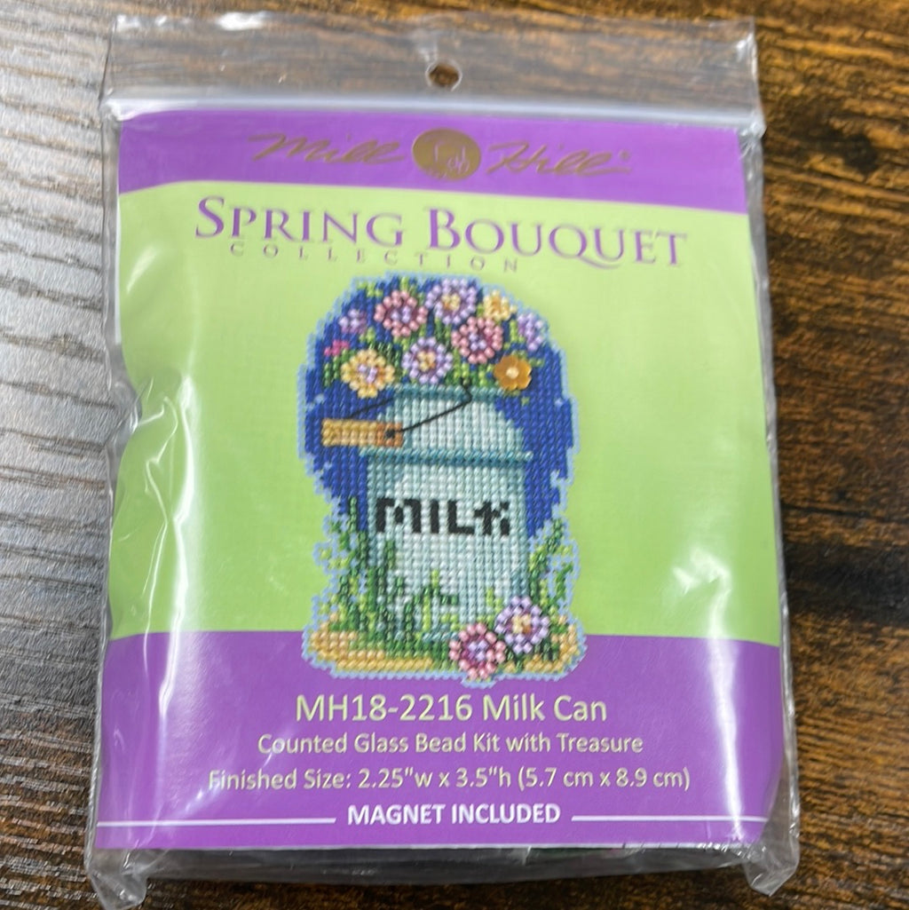 Spring Bouquet Milk Can Mill Hill Kit