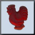 12302 Mill Hill Glass Treasures - Red Rooster