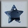 12172 Mill Hill Glass Treasures - Small Flat Star Red Bright