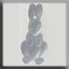 12192 Mill Hill Glass Treasures - Front Standing Rabbit Mt Crystal