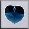 13039 Mill Hill Crystal Treasures - Small Heart Emerald